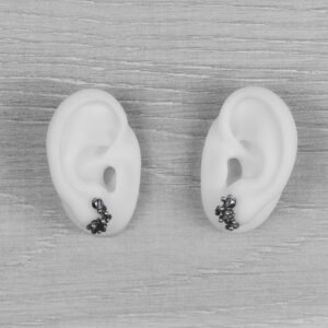 "Colony" Silver Earrings with Tanzanites - Image 5