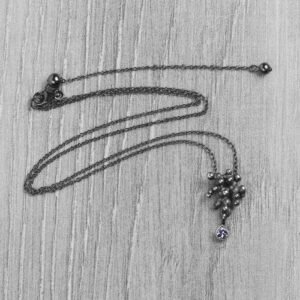 "Colony" silver necklace with tanzanite - Image 3