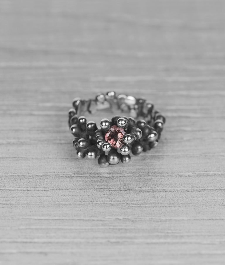 "Colony" silver ring with tourmaline - Image 5