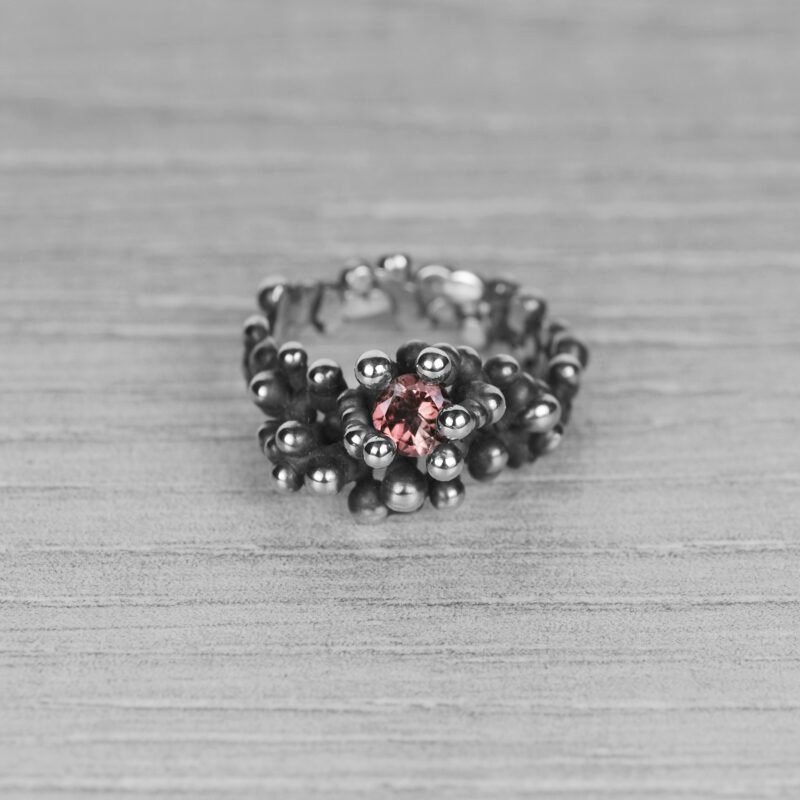 "Colony" silver ring with tourmaline - Image 5