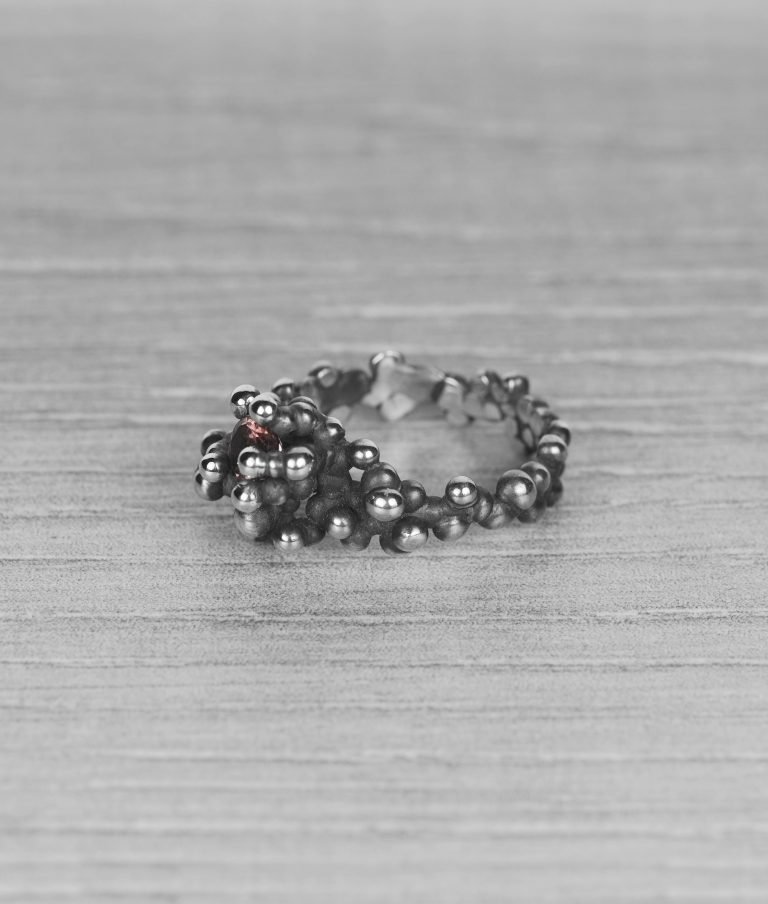 "Colony" silver ring with tourmaline - Image 3