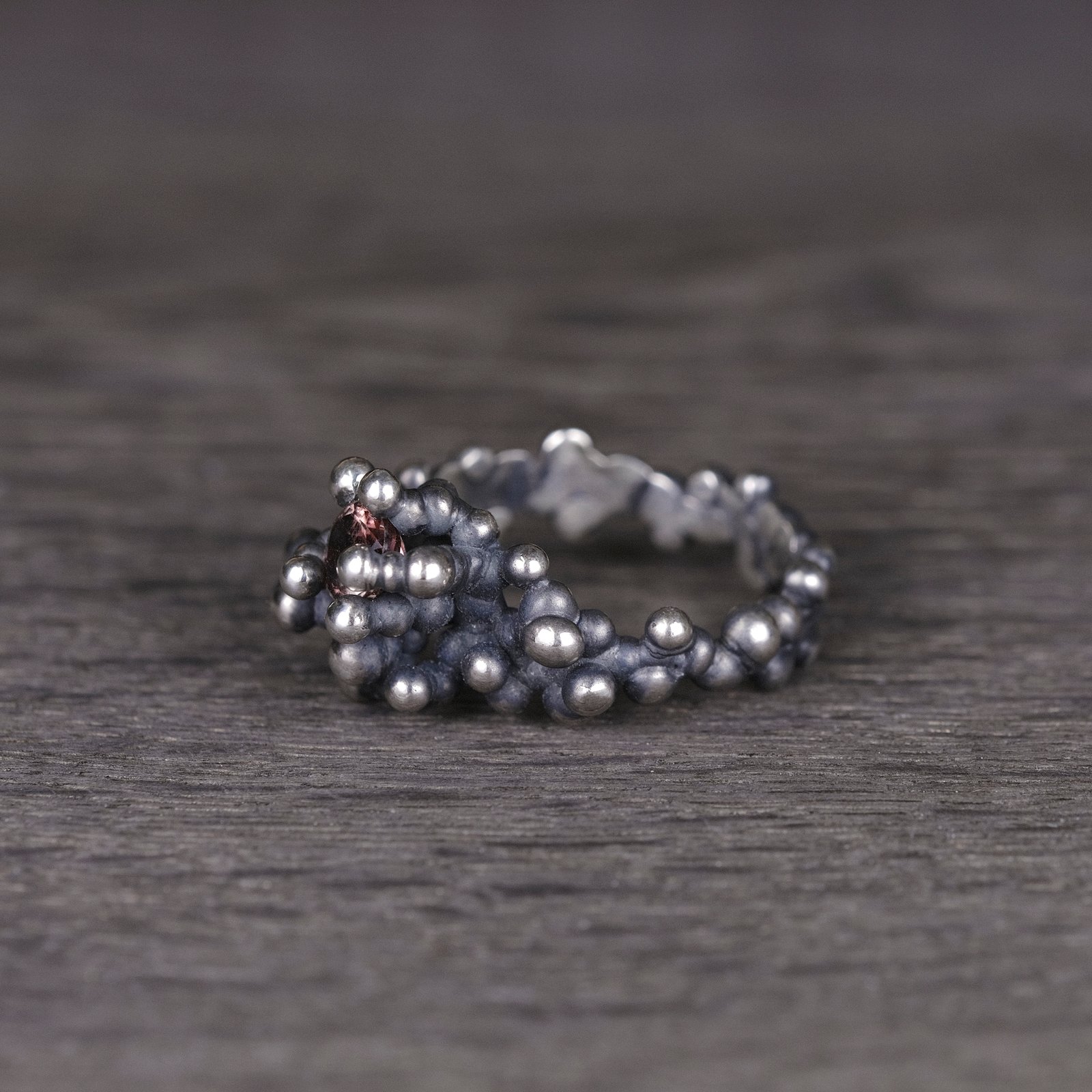 Silver Ring "Colony" with Tourmaline - Image 2