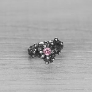 "Colony" silver ring with tourmaline - Image 8