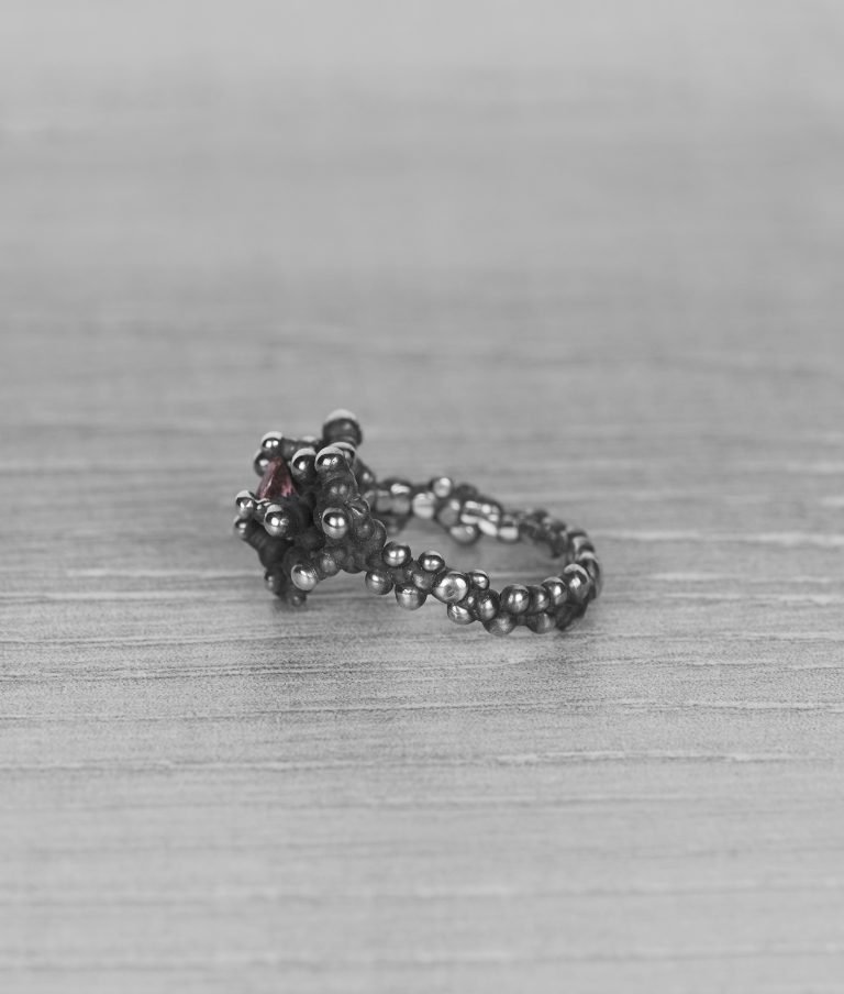 "Colony" silver ring with tourmaline - Image 6