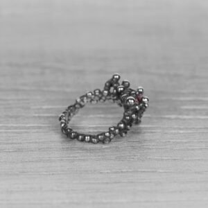 "Colony" silver ring with tourmaline - Image 5