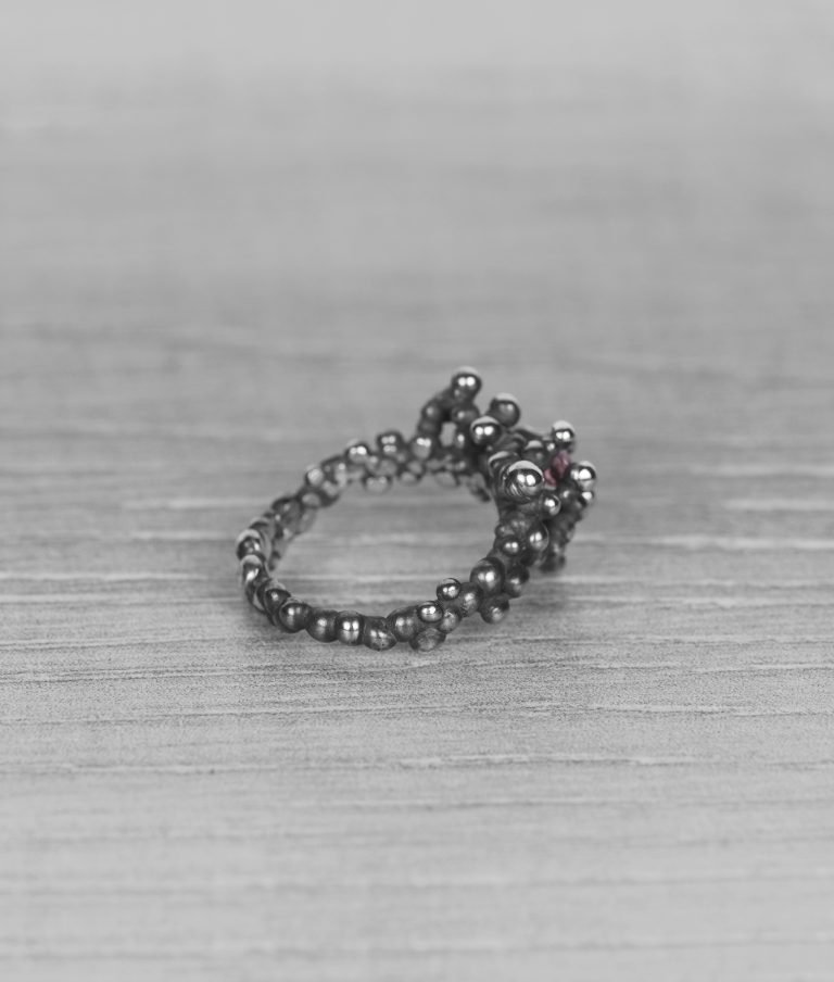 "Colony" silver ring with tourmaline - Image 5