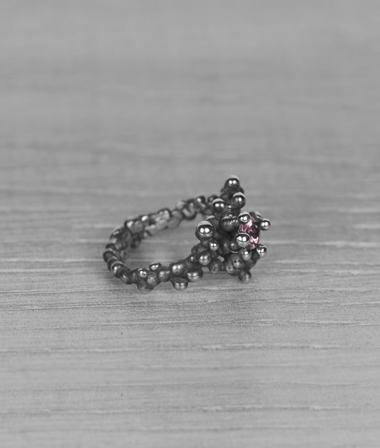 "Colony" silver ring with tourmaline - Image 4