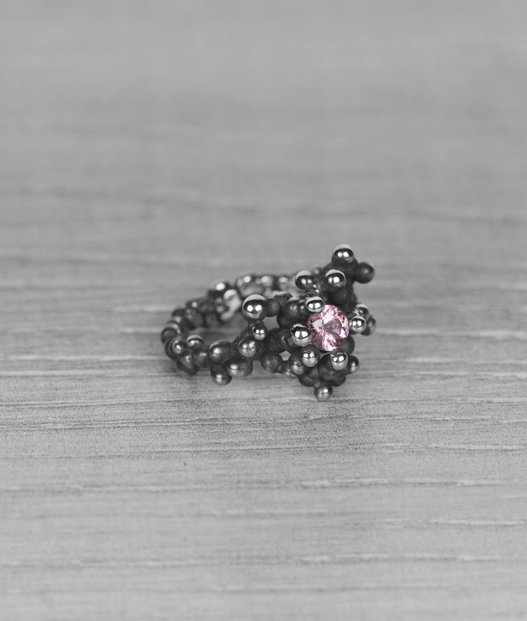 "Colony" silver ring with tourmaline - Image 3