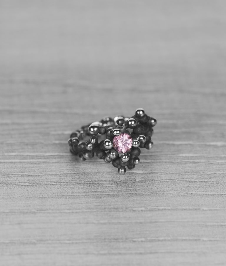 "Colony" silver ring with tourmaline - Image 2