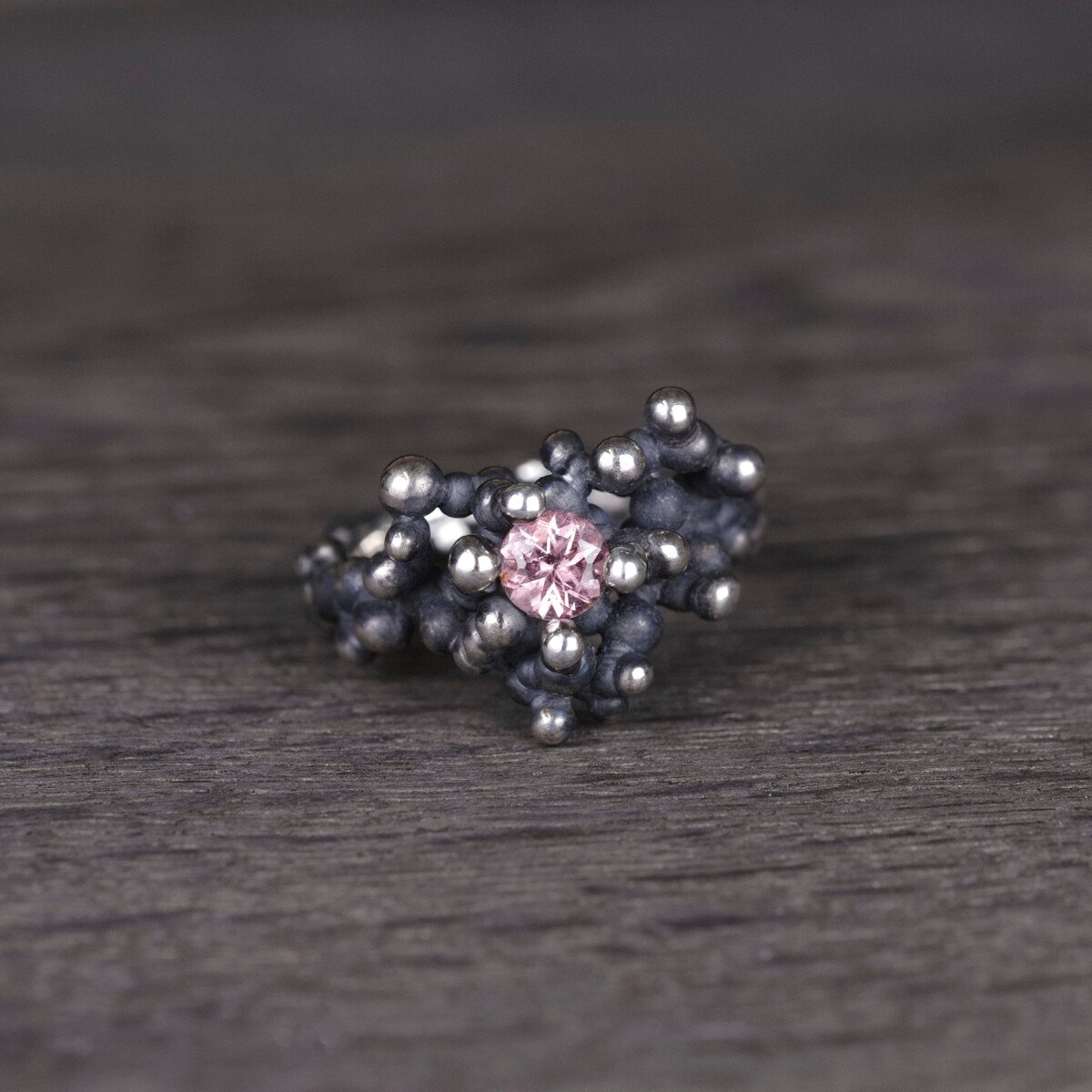 Silver Ring "Colony" with Tourmaline - Image 1