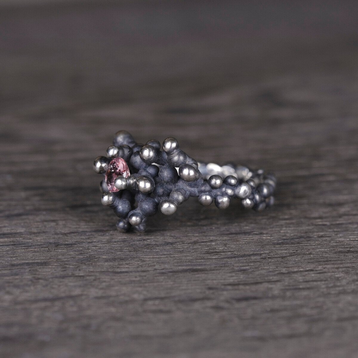 Silver Ring "Colony" with Tourmaline - Image 2