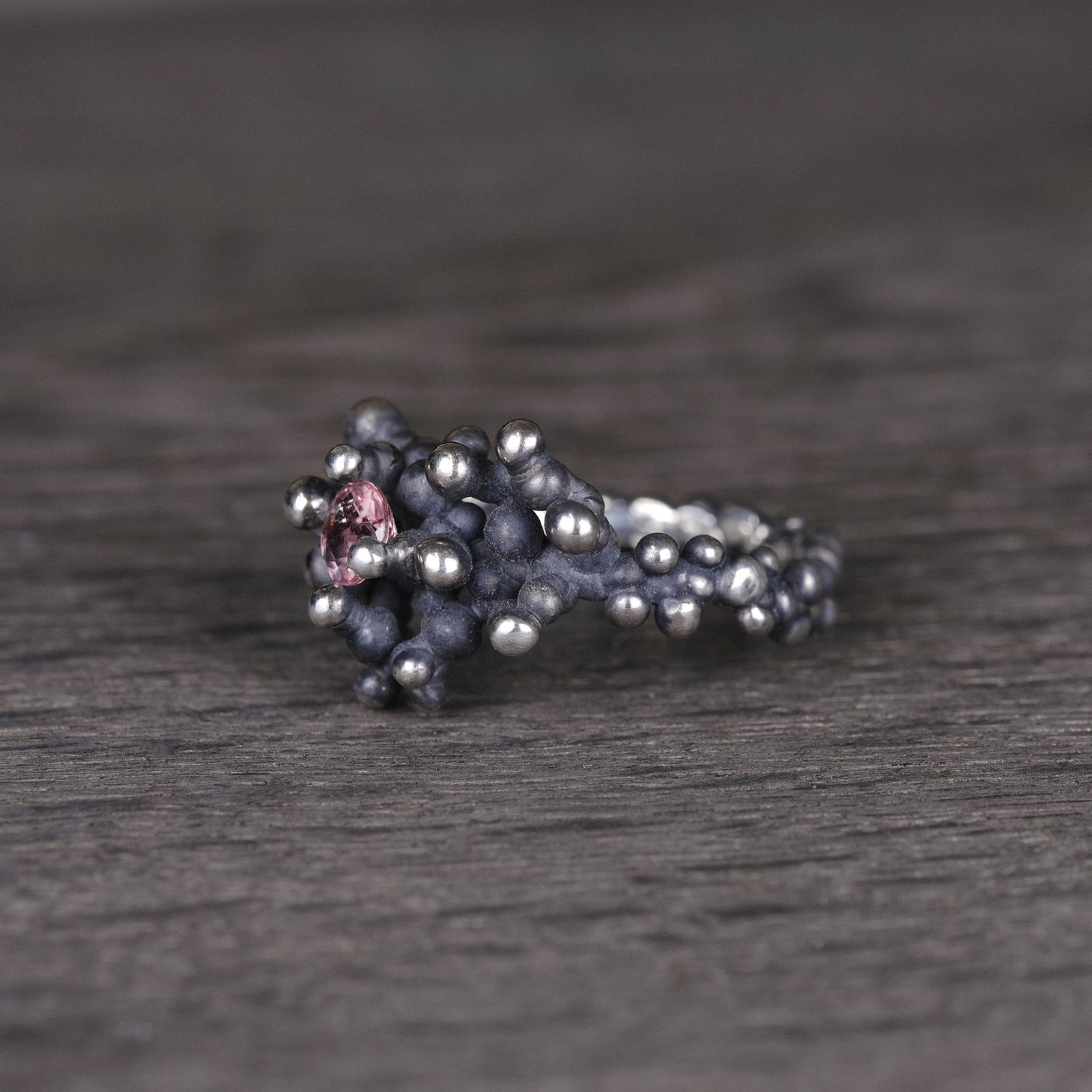 Silver Ring "Colony" with Tourmaline - Image 2