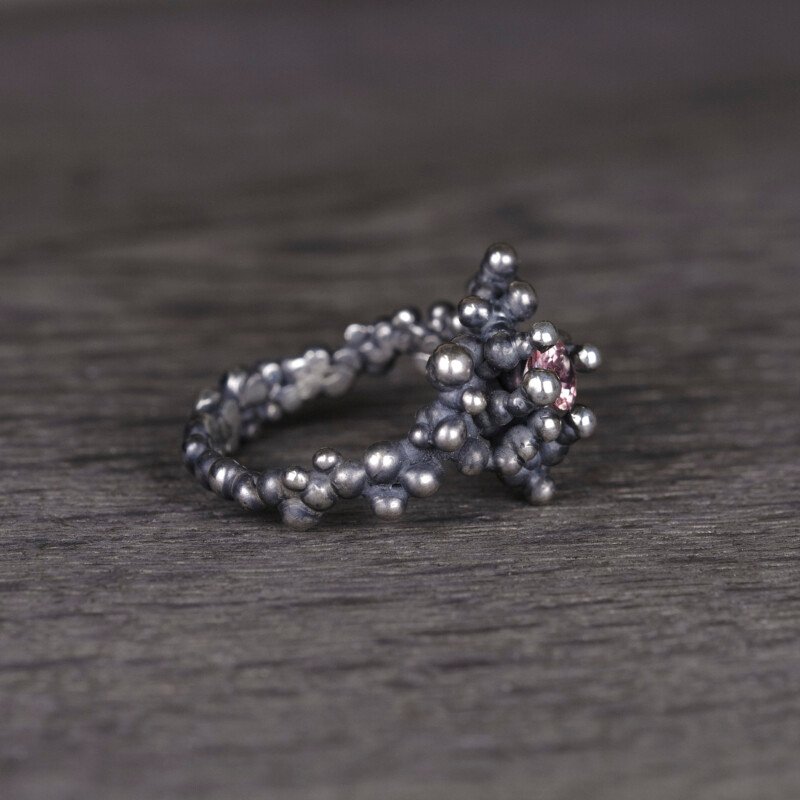 Silver Ring "Colony" with Tourmaline - Image 4