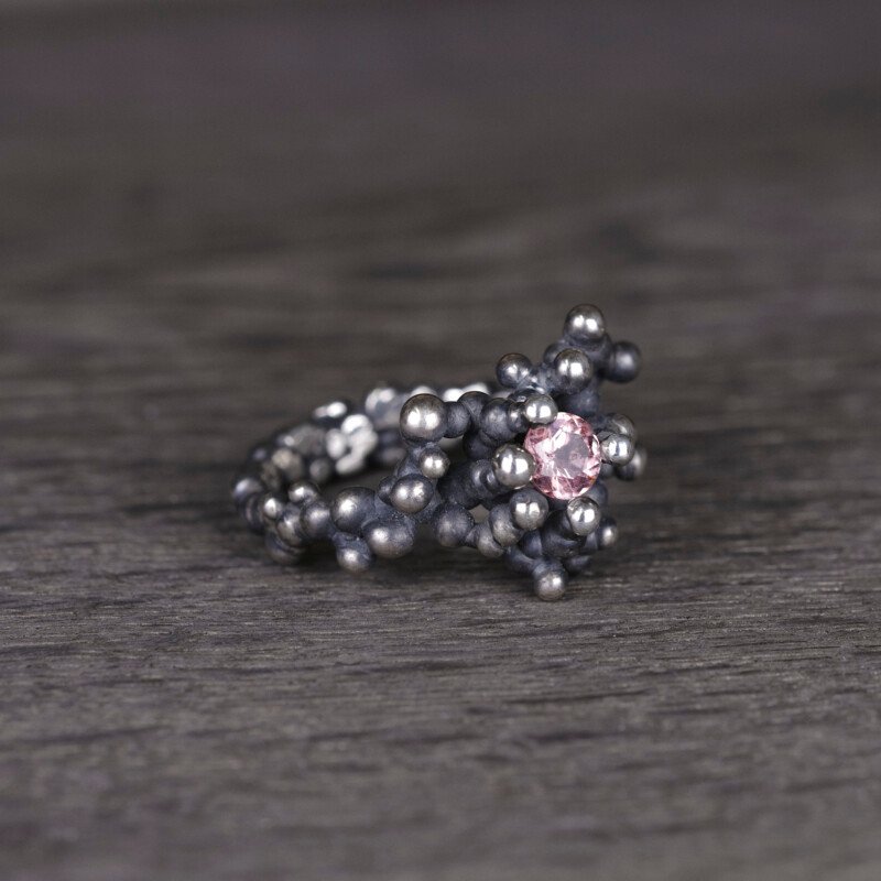 Silver Ring "Colony" with Tourmaline - Image 5