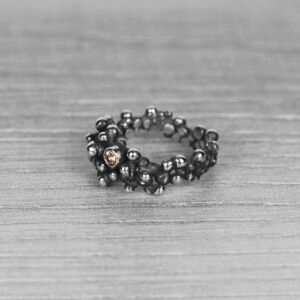 "Colony" silver ring with yellow sapphire - Image 3
