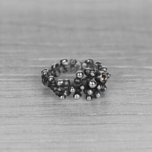 "Colony" silver ring with yellow sapphire - Image 5