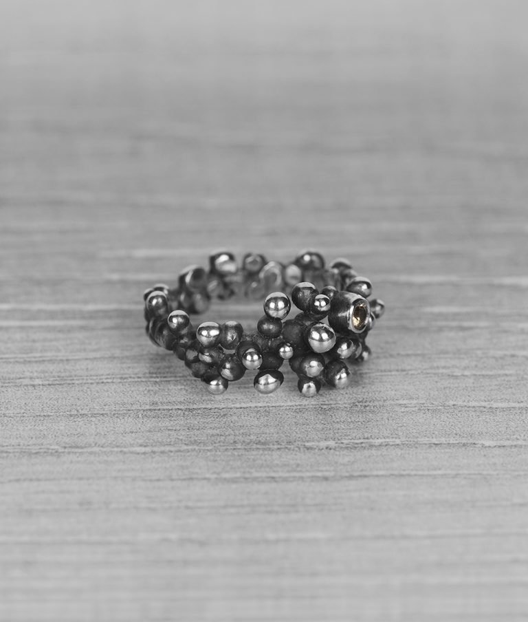 "Colony" silver ring with yellow sapphire - Image 5