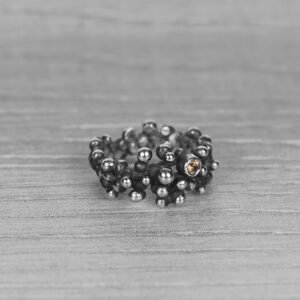 "Colony" silver ring with yellow sapphire - Image 6