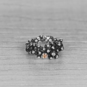 "Colony" silver ring with yellow sapphire - Image 7