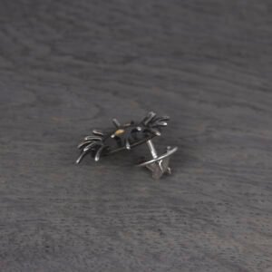 Silver Pin "Trickster" with Yellow Sapphires - Image 5
